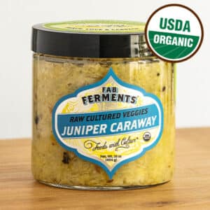 Raw Cultured Veggies, Juniper Caraway