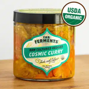 Raw Cultured Veggies, Cosmic Curry